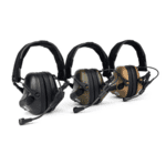 E-Armor M33 Pro Taktisk Headset m. Aktivt Høreværn - Sort