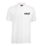 Poloshirt med VAGT-tryk | Hvid