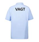 Poloshirt med VAGT-tryk | Lyseblå