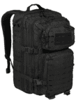 MilTec US Assult Backpack, Large - Sort - Lasercut Rygsæk