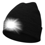 Beanie Strikhue med indbygget lygte - 120 Lumens