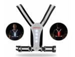 Refleksvest med LED-lys og mobillomme