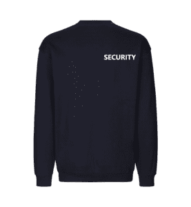 Sweatshirt m. SECURITY print.