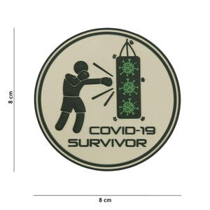 Patch 3D PVC Covid-19 survivor