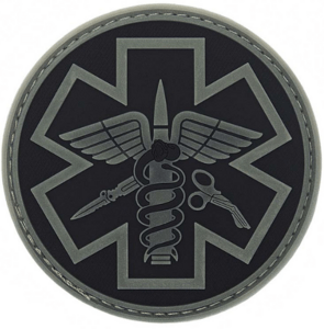Paramedic PVC Patch - Black / Grey