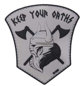 Patch 3D PVC Keep your oaths grey