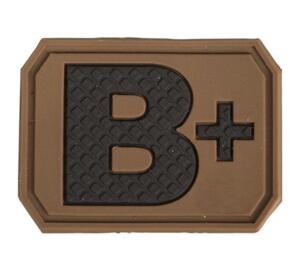 3D Blodtype Patch B Positiv