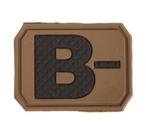 3D Blodtype Patch B NEGATIV