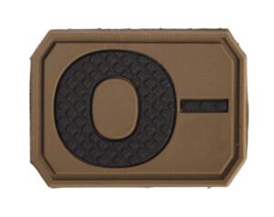 3D Blod Type Patch O NEGATIV