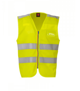 PayPer Hi-Viz vest med SECURITY tryk - Med lynlås